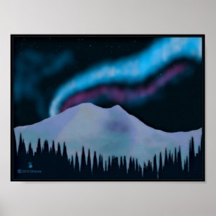 Poster Blue Aurora