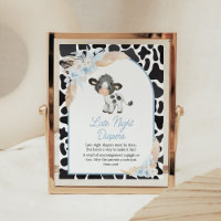 Blue Boho Highland Cow Baby Late Night Diapers