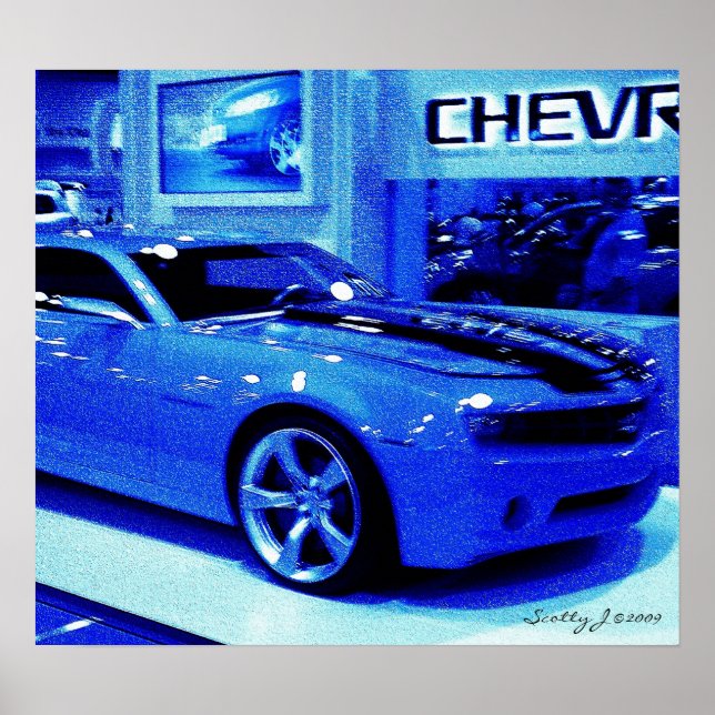 Poster "Blue Camaro" © 2009 S.J. (Devant)