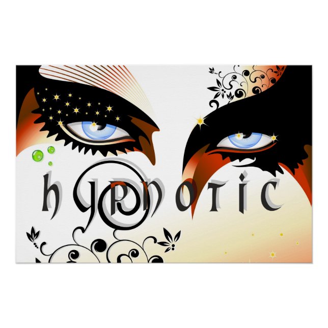 Poster Blue Eyes Mode maquiller (Devant)