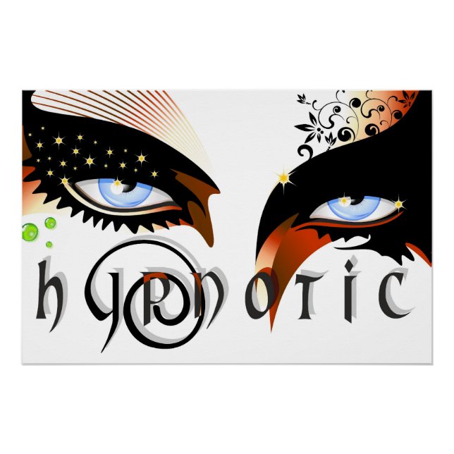 Poster Blue Eyes Mode maquiller (Devant)