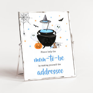 Poster Blue Halloween Baby est Brassant Enveloppe Station