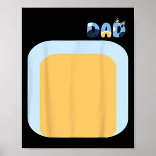 Poster Blue Heeler Chien Papa Correspondant Costumes de f