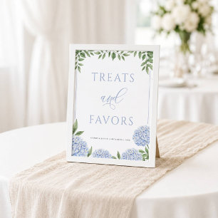 Poster Blue Hydrangea Traitements et Favoris Mariage