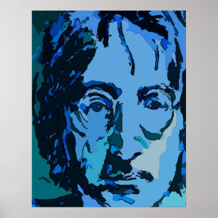 Poster Blue John Abstrait