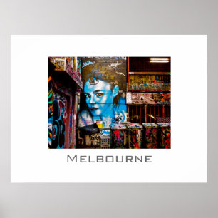 Poster Blue Lady, Melbourne