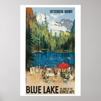 Poster Blue Lake Suisse Le Joyau de Berne