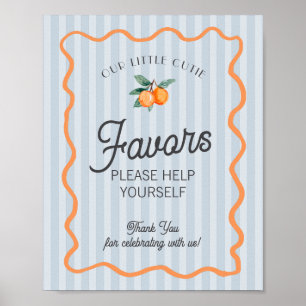 Poster Blue Little Cutie Citrus Main Squeeze Faveurs