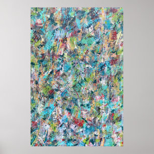 Poster Blue Meadow 24 x 36