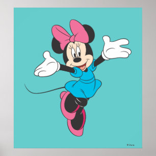 Poster Blue Minnie   Saut