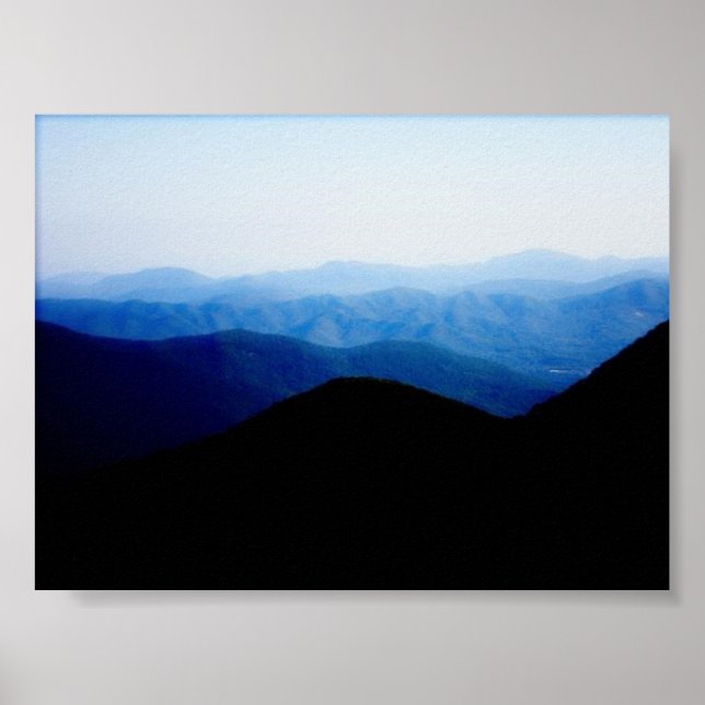 Poster Blue Ridge Mountains (Devant)