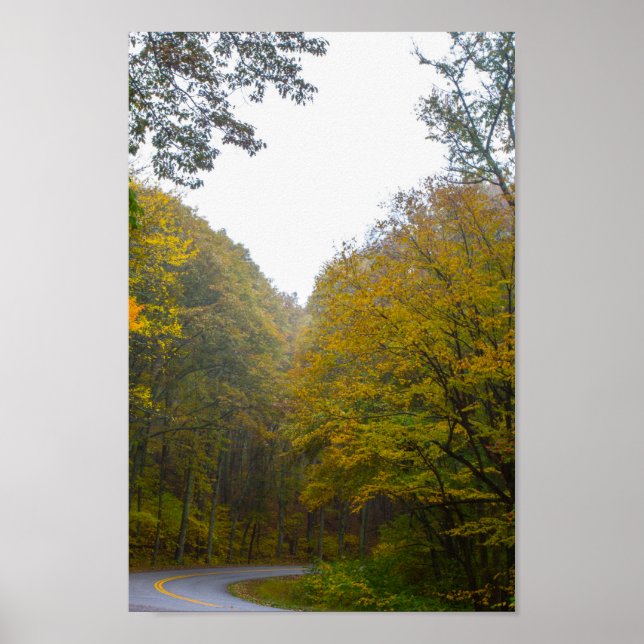 Poster Blue Ridge Parkway à Fall, Virginie (Devant)