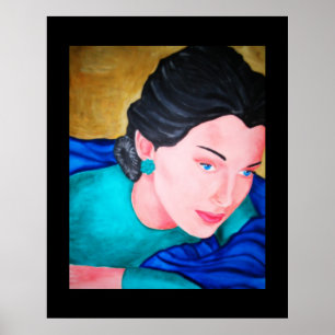 Poster blue shawl
