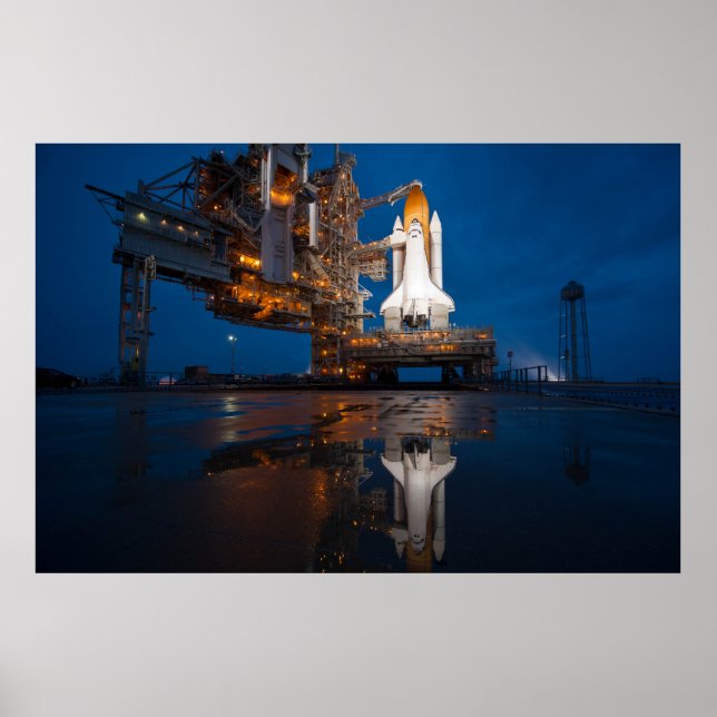 Poster Blue Sky for Space Shuttle Atlantis Launch (Devant)