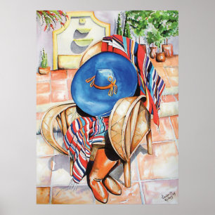 Poster Blue Sombrero