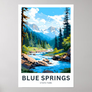 Poster Blue Springs State Park Travel Imprimer