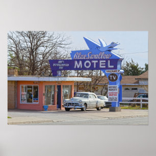 Poster Blue Swallow Motel, Tucumcari, Nouveau-Mexique