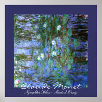 Blue Water-Lillies : Claude Monet