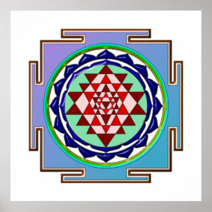 POSTER BLUE YANTRA