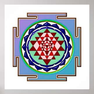 POSTER BLUE YANTRA