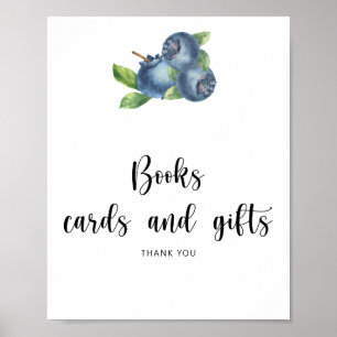 Poster Blueberries - livres cartes et cadeaux