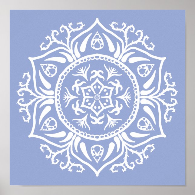 Poster Blueberry Mandala (Devant)
