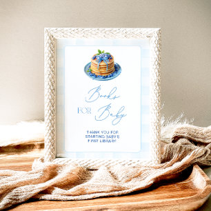 Poster Blueberry Pancake Baby Brunch Livres pour bébé