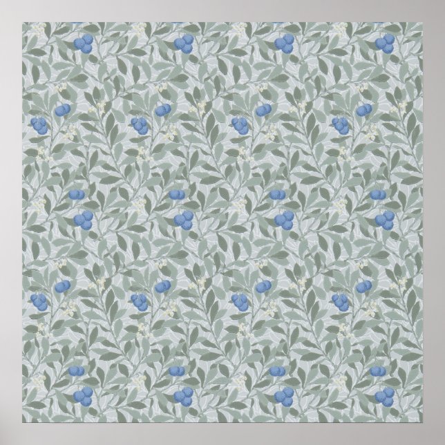 Poster Blueberry Tree, William Morris (Devant)