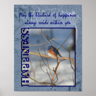 Poster Bluebird Of Happiness Inspiration