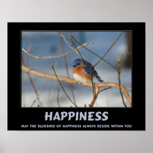 Poster Bluebird Of Happiness Inspiration