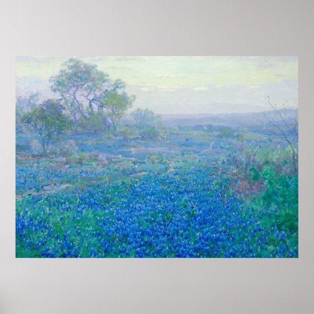 Poster Bluebonnets près de San Antonio, Texas par Onderdo (Devant)