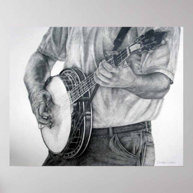 Poster Bluegrass Banjo (Devant)