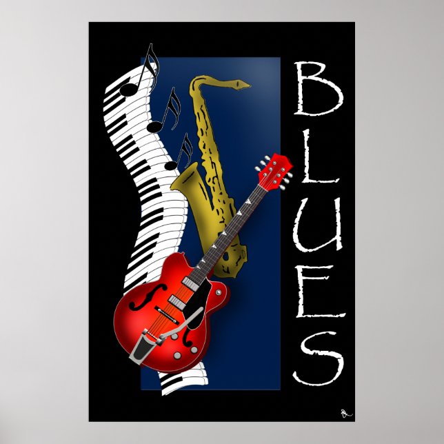 Poster Blues (Devant)