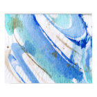 Blues 003 Aquarelle Abstraite Papier texturé
