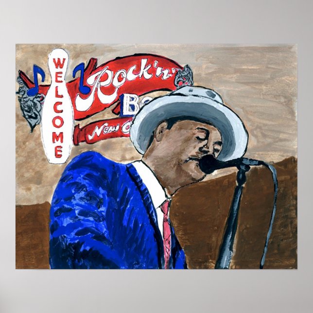 Poster Blues Singer (Devant)