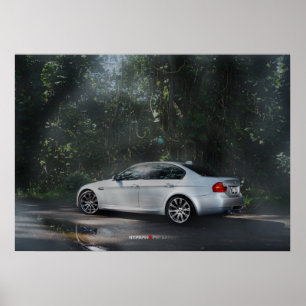 Poster BMW M3 E90 dans la masse