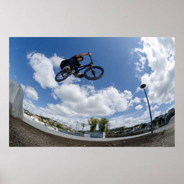 Poster Bmx big air saut (Devant)