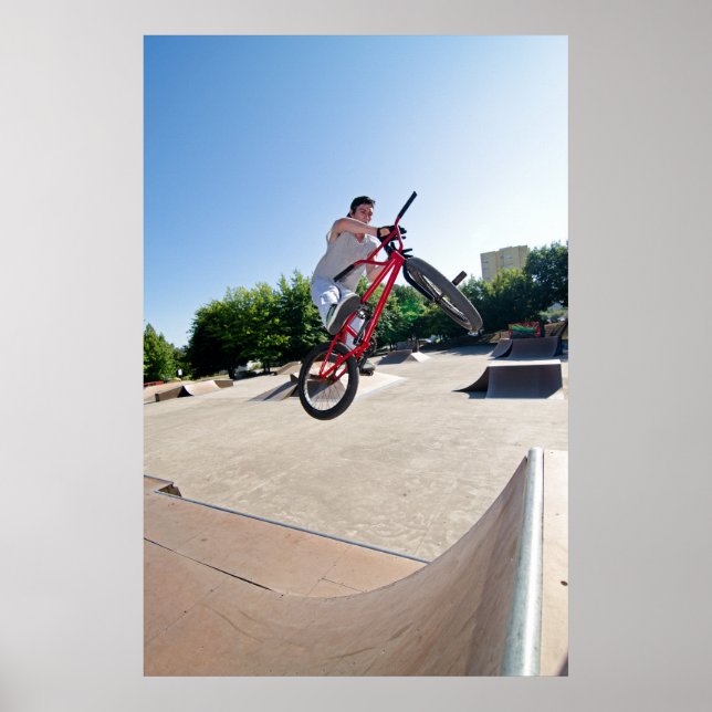 Poster BMX Bike Stunt barre (Devant)