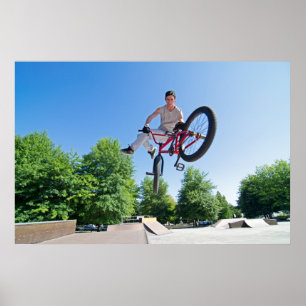 Poster BMX Bike Stunt queue whip