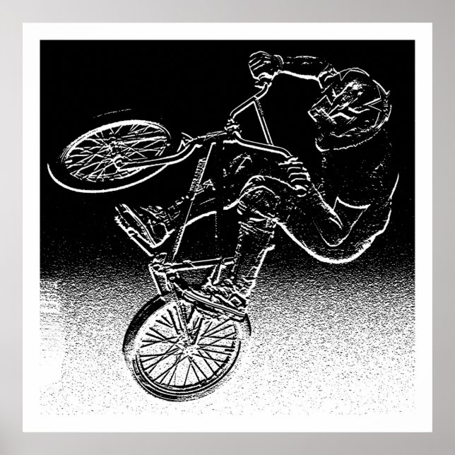 Poster BMX distorsion, Copyright Karen J WilliamsBMX (Devant)
