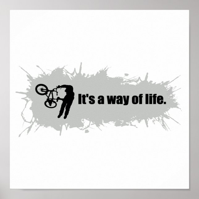 Poster BMX est un mode de vie (Devant)