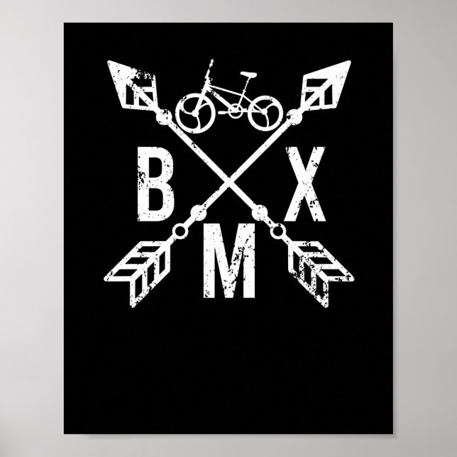Poster BMX Flèche Motocross Stunt Freestyle (Devant)