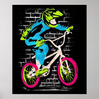 Poster Bmx personnalisé - Graffiti Bmx Bike