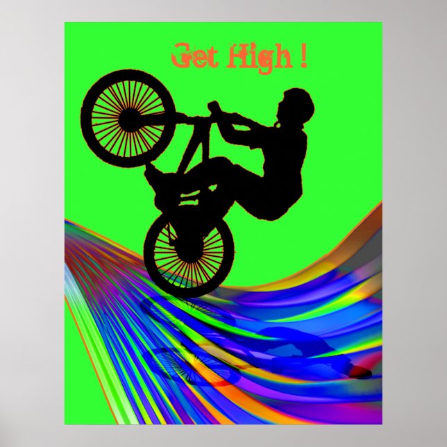 Poster BMX sur Rainbow Road (Devant)