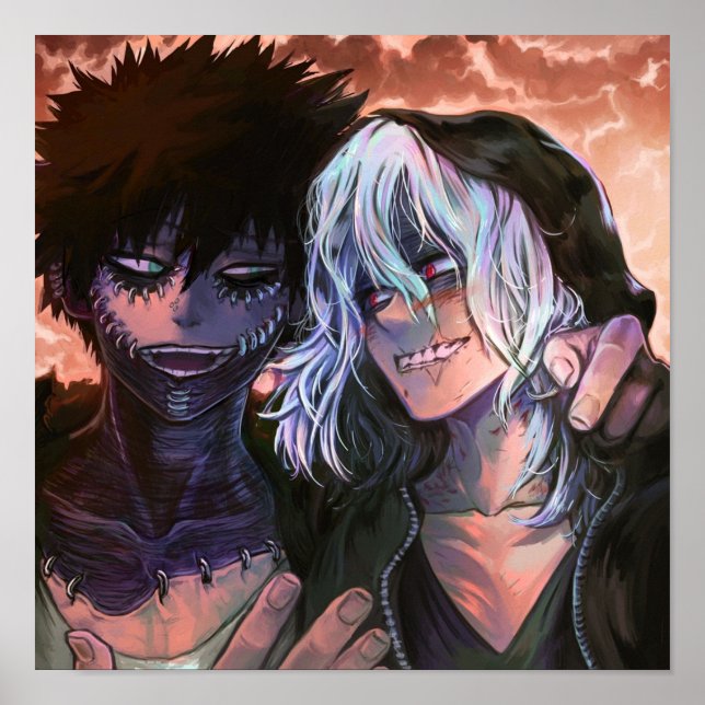 Poster BNHA Fooling sur Dabi x Shigaraki fluff (Devant)