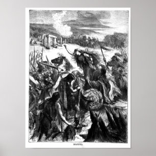 Poster Boadicea Incitant l'Iceni contre les Romains