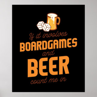 Poster Boardgames et Beer