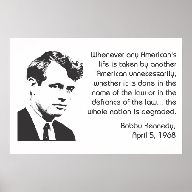Poster Bobby Kennedy Nonviolence (Devant)