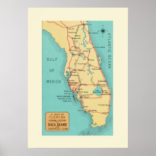 Poster Boca Grande Floride