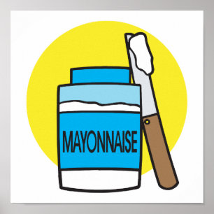 Poster bocal de mayonnaise